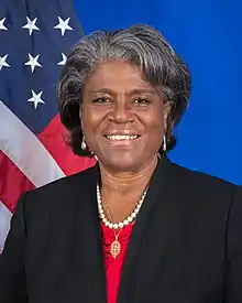 Linda Thomas-GreenfieldU.S. Ambassador to the United Nations (announced November 24)