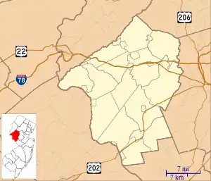 Case Farmstead is located in Hunterdon County, New Jersey