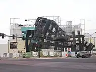 During construction in January 2009
