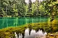 Colourful mineral lakes