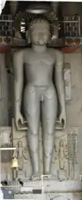 32 feet (9.8&nbsp;m) colossal at Shantinath Jinalaya, Shri Mahavirji