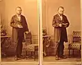 Man with book, Stuttgart, circa 1890s; photo by Friedrich Brandseph&nbsp;[de]