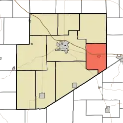Location of Salt Creek Township in Decatur County