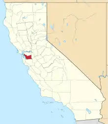 Location in the state of California
