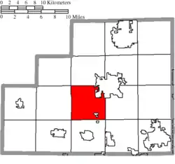 Location of Lafayette Township in Medina County