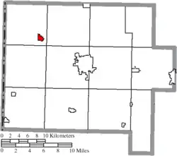 Location of Convoy in Van Wert County