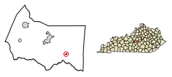 Location in Marion County, Kentucky