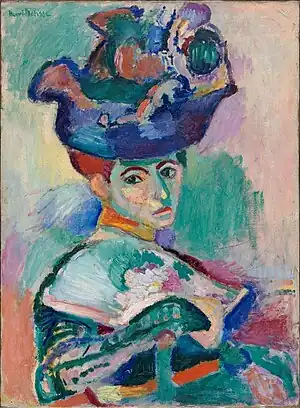 Woman with a Hat; by Henri Matisse; 1905; oil on canvas; 80.7 x 59.7&nbsp;cm; San Francisco Museum of Modern Art (San Francisco, US)