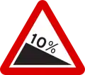 Steep descent