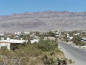 Grand Wash Cliffs at Meadview, Arizona (view due-east)