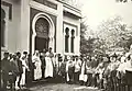 Gathering for the Eid al-Adha in front of the mosque on 16 September 1918