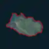 Aerial image of an island.