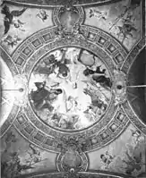 Foyer ceiling, central panel