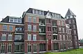 Apartment buildings on the Rhine