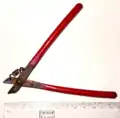 Wire cutting with a shearing action