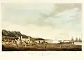 The pirate's cavalry attack the British at Shinas, 2 January 1810