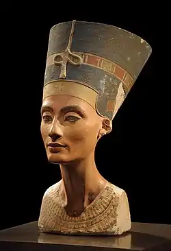 Bust of Nefertiti, c.1352–1336 BC, polychrome limestone and plaster, Neues Museum, Berlin, Germany