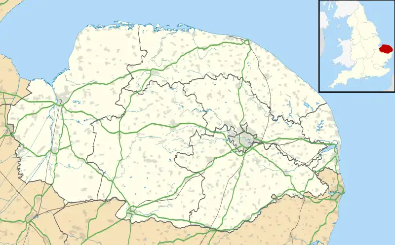 Basilica of Our Lady of Walsingham is located in Norfolk