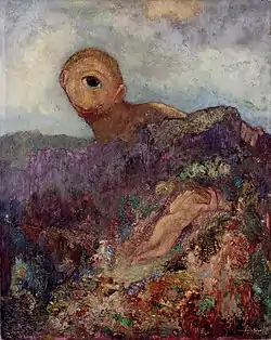 The Cyclops; by Odilon Redon; c.1914; oil on cardboard on panel; 64 x 51&nbsp;cm; Kröller-Müller Museum (Otterlo, the Netherlands)