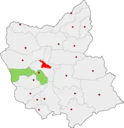 Location of Osku County in&nbsp;East&nbsp;Azerbaijan&nbsp;province