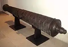 Length: 385&nbsp;cm (152&nbsp;in);– Calibre: 178&nbsp;mm (7.0&nbsp;in);– Weight: 2,910&nbsp;kg (6,420&nbsp;lb);– Projectile: Stone&nbsp;– Forged: In Alger 1581