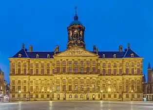 Royal Palace of Amsterdam, Amsterdam, The Netherlands, by Jacob van Campen, 1648-1665