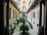 The palace courtyard