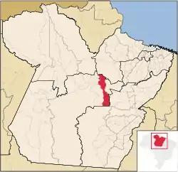 Location in Pará state