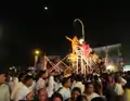 People garland statue of Dr. Babasaheb Ambedkar on Namvistar Din.