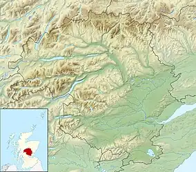 Alyth is in eastern Perthshire some 17&nbsp;mi (27&nbsp;km) northwest of Dundee.