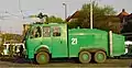 German police water cannon WaWe 9000 featuring a 9,000-litre (2,000 imp gal; 2,400 US gal) tank