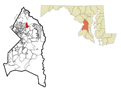 Location of Goddard, Maryland