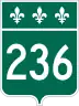Route 236 marker