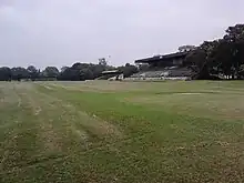 The Barrackpore racecourse and grandstand, now a large open field