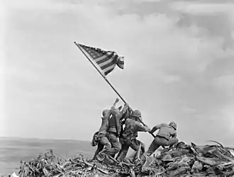 Raising the Flag on Iwo Jima, larger - edit1
