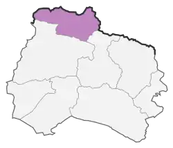 Location of Raz and Jargalan County in&nbsp;North Khorasan&nbsp;province