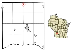 Location of Yuba in Richland County, Wisconsin.