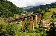 A viaduct in Romuli, on the Salva–Vișeu de Jos railway line&nbsp;[ro]