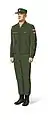 Office uniform (with ordinary cap - typical for conscripts)