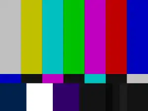 Image 48Color bars used in a test pattern, sometimes used when no program material is available. (from History of television)