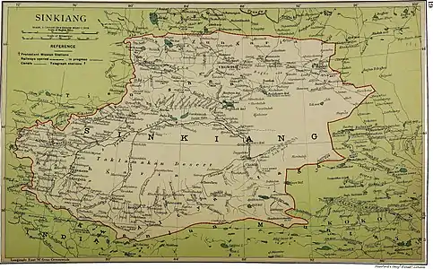 Map including Awat (1917)