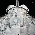 The payload in its stowed configuration