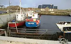 Saleen Harbour is 1&nbsp;km south of Binghamstown village