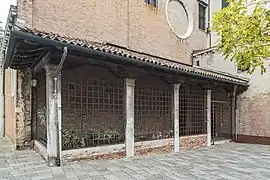 Porch of the north entrance, added in the 15th century.