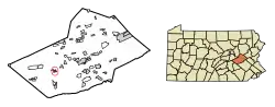 Location of Tremont in Schuylkill County, Pennsylvania.