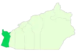 Location of Garmsar County in Semnan province