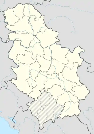 Merdare is located in Serbia