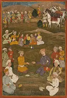 Image 17The Mughal ambassador Khan’Alam in 1618 negotiating with Shah Abbas the Great of Iran. (from History of Asia)