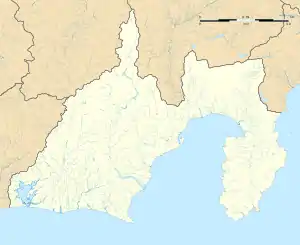 Nagaizumi-Nameri Station is located in Shizuoka Prefecture
