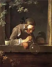 Soap Bubbles (ca.1733-1734), oil on canvas, 93 x 74.6 cm., National Gallery of Art